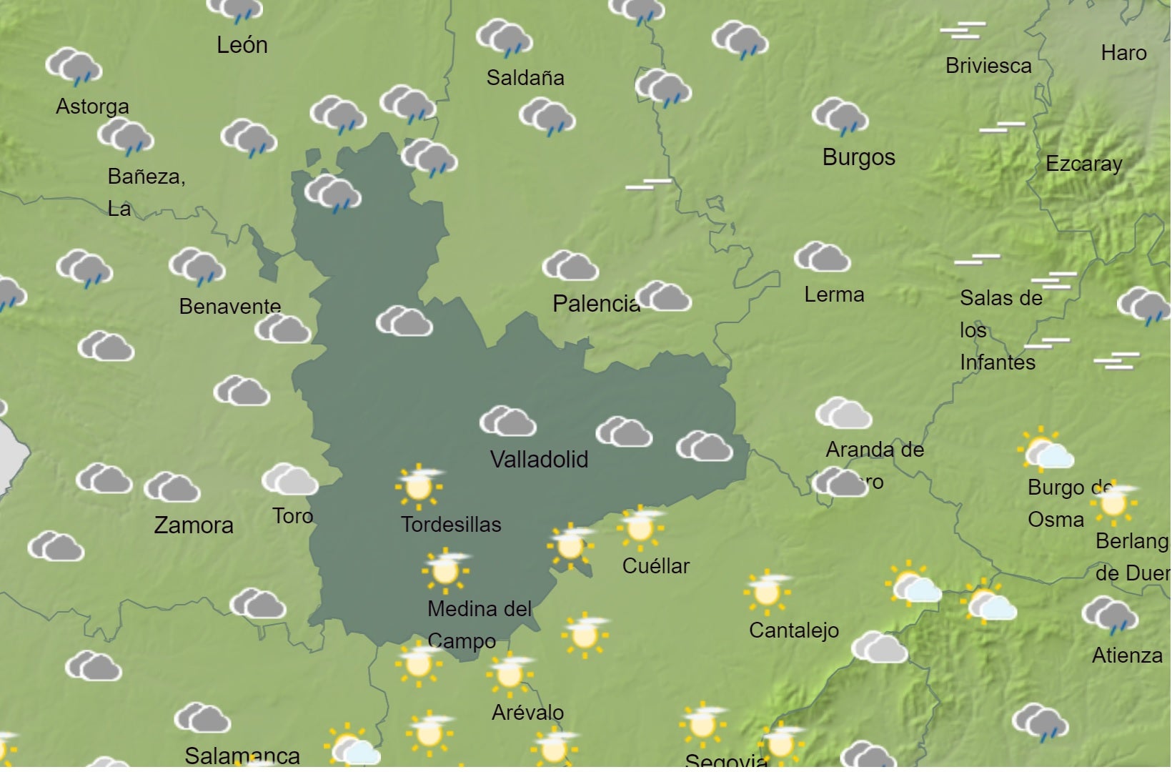 El Tiempo para las próximas horas El Tiempo para las próximas horas