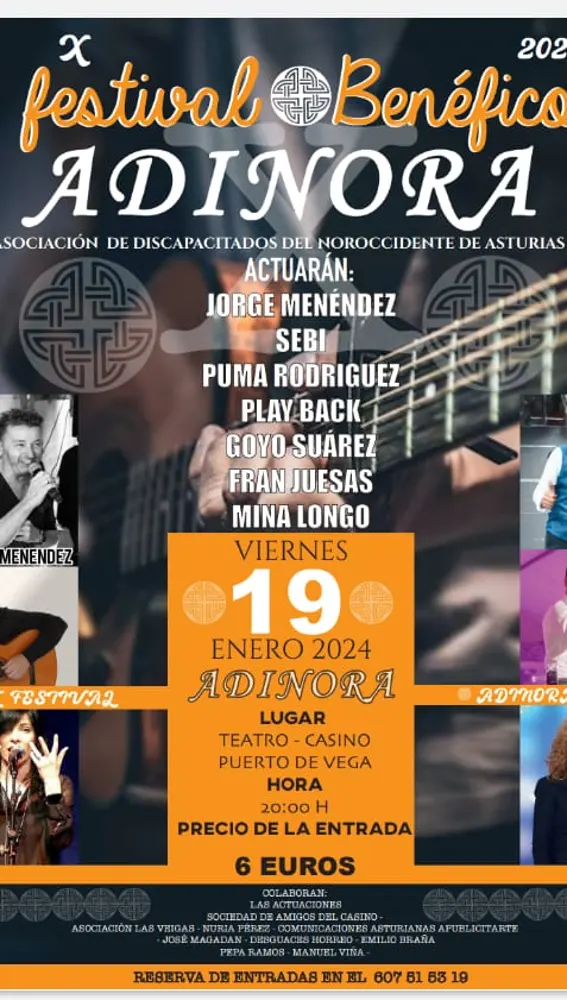 El festival de Adinora reunirá a siete artistas para recaudar fondos para el colectivo. El festival de Adinora reunirá a siete artistas para recaudar fondos para el colectivo.