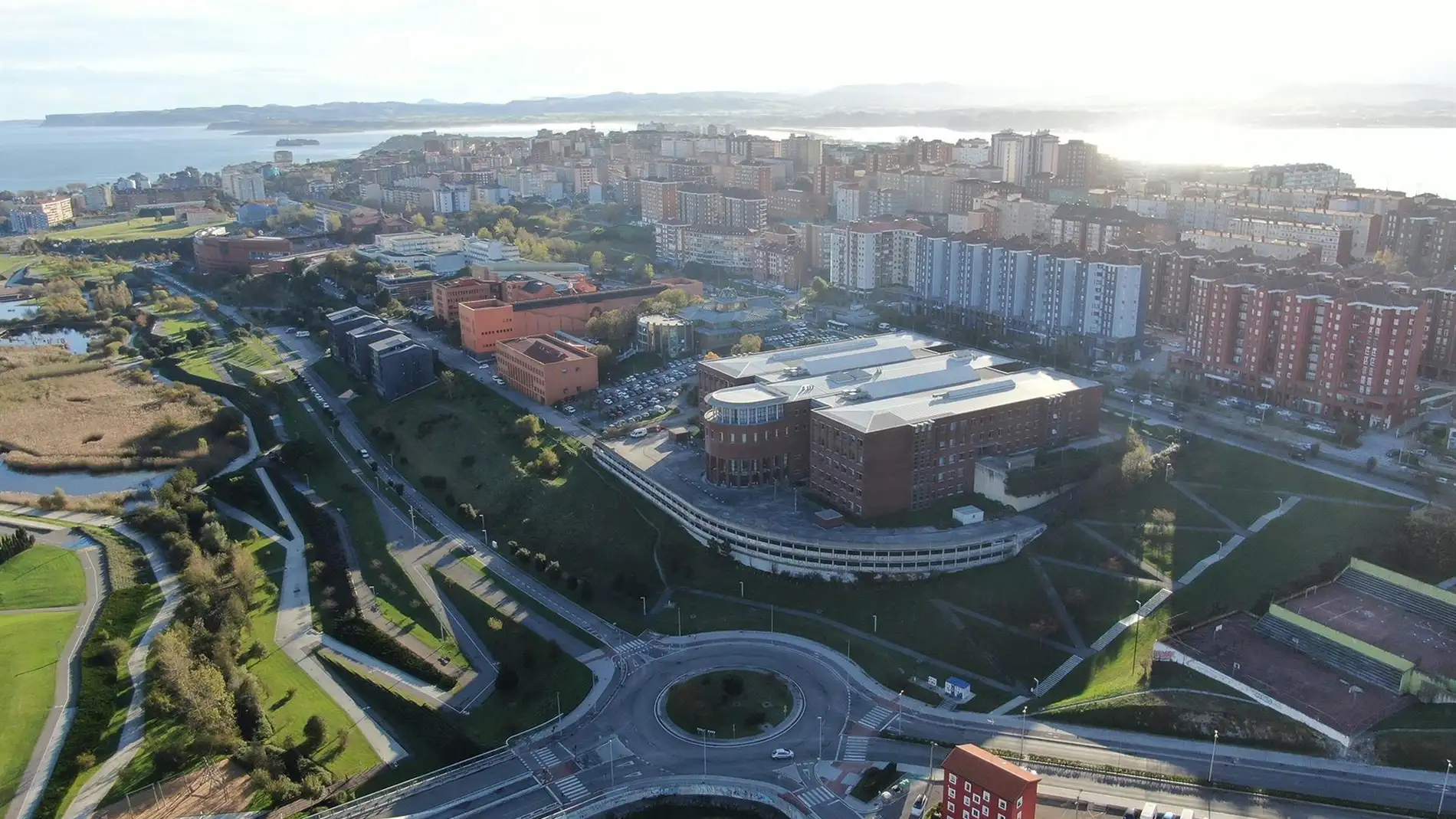 Imagen aérea del campus de la UC en Santander