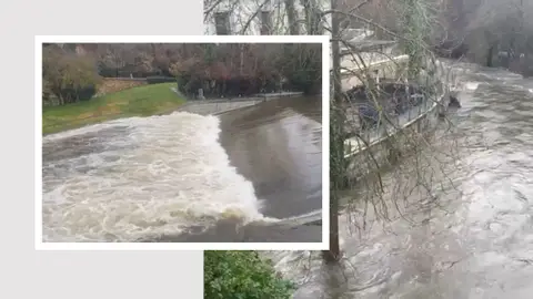 Crecida del río Eresma Lluvias Segovia