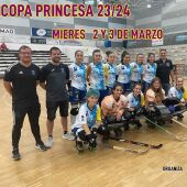 Cartel Copa Princesa Hockey Patines femenino