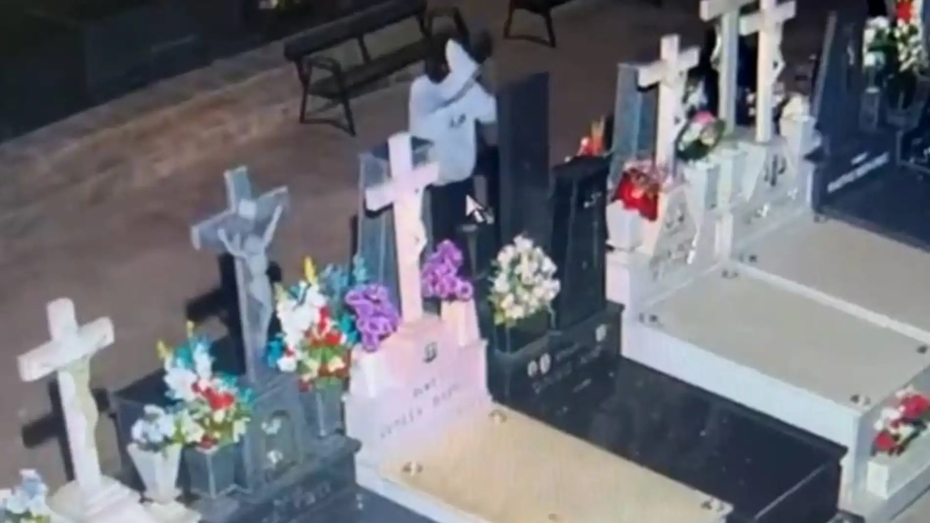 Causan daños en una treintena de panteones del cementerio de Espinardo