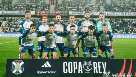 Alineaci&oacute;n del Tenerife en Copa del Rey contra el Mallorca