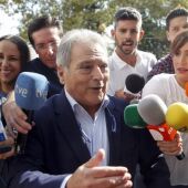 El expresidente de la Diputación de Valencia, Alfonso Rus, a su llegada al juzgado 