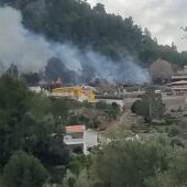 Incendio en el Tallar Roig, zona del Xavegó