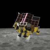 Imagen con recreación del módulo japonés SLIM que ha aterrizado en la Luna.