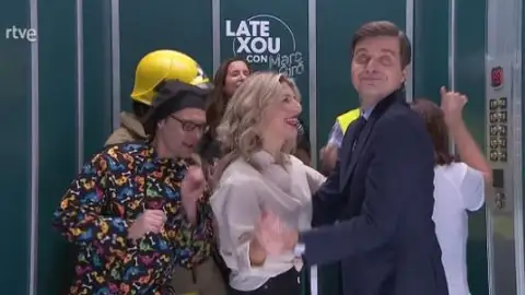 Imagen de un momento de la promoción del programa de TVE en el que ha participado Yolanda Díaz Imagen de un momento de la promoción del programa de TVE en el que ha participado Yolanda Díaz/ RTVE