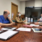 Carmina Ballester en la reunión con el departamento de Salud de La Plana. Carmina Ballester en la reunión con el departamento de Salud de La Plana.