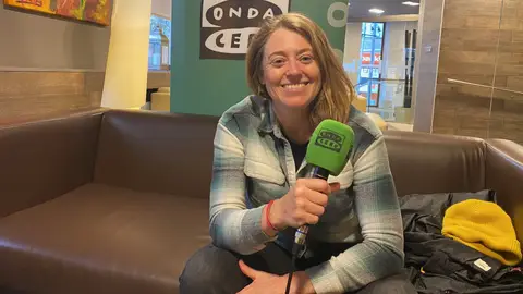 Eva Castro, ciclista profesional y seleccionadora de las modalidades de descenso y enduro de la Federación de Ciclismo Gallego Encuentros en el Hotel Rías Bajas