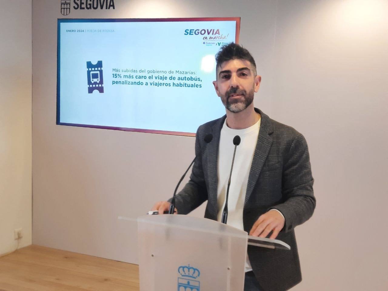 Podemos califica de “injusticia” la subida del billete de bus urbano y dice que es la cuarta subida de impuestos del PP Podemos califica de “injusticia” la subida del billete de bus urbano y dice que es la cuarta subida de impuestos del PP