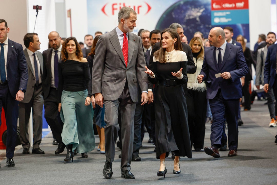 Los reyes inauguran Fitur con una cifra récord tras la pandemia Los reyes inauguran Fitur con una cifra récord tras la pandemia