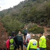 La Guardia Civil rescató a la senderista La Guardia Civil rescató a la senderista