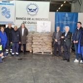 A Deputación doa este ano preto de 35 toneladas de pataca de Xinzo de Limia ao banco de alimentos