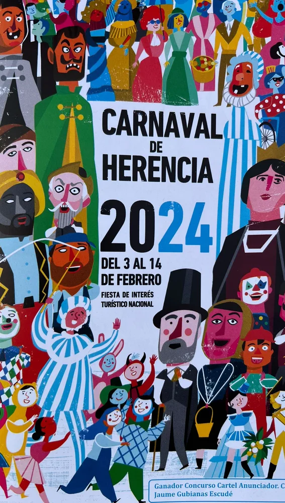 Cartel del carnaval de Herencia 2024
