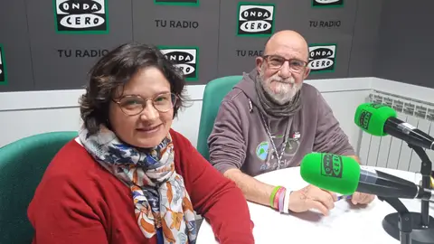María José Abad y Pepe Polo en la tertulia de vecinos de este jueves TERTULIA