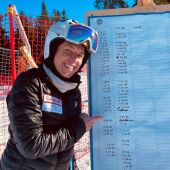 23-1 Rocío Carbajal, esquiadora ovetense que participa en la Copa del Mundo Master 3