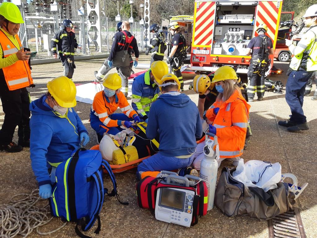 El 112 Extremadura coordina el primer simulacro de incendio y evacuación en la central hidroeléctrica de Orellana El 112 Extremadura coordina el primer simulacro de incendio y evacuación en la central hidroeléctrica de Orellana