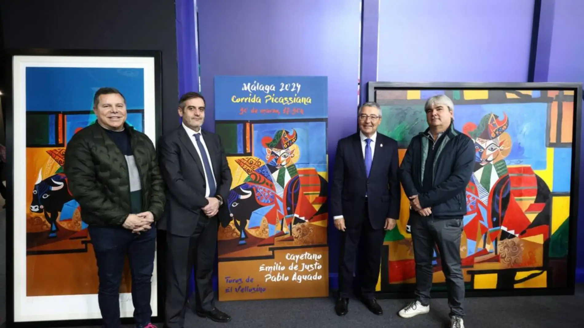 La Diputación de Málaga presenta en Fitur el cartel de la Corrida Picassiana: Cayetano, Emilio de Justo y Pablo Aguado 