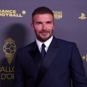 David Beckham, en la alfombra roja de la pasada gala del Balón de Oro.