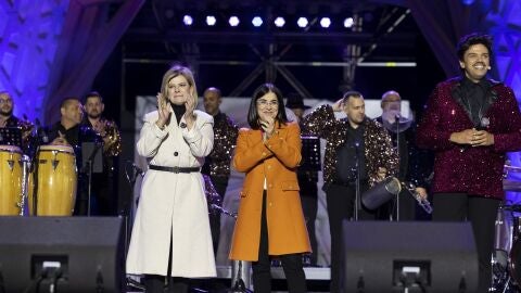 Inmaculada Medina, concejal de Carnaval y Carolina Dárias, alcaldesa de Las Palmas de G.C. 