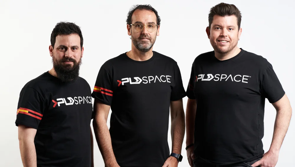 Raúl Verdú, Ezequiel Sánchez y Raúl Torres, de PLD Space