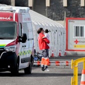 Muchos menores, niños de corta edad, entre los rescatados este fin de semana. En la imagen, el puerto de La Restinga en la isla de El Hierro
