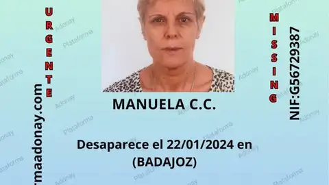 La Unidad Canina de la Policía Nacional se une a la búsqueda de Manoli Castillejo justo cuando se va a cumplir una semana de su desaparición La Unidad Canina de la Policía Nacional se une a la búsqueda de Manoli Castillejo justo cuando se va a cumplir una semana de su desaparición