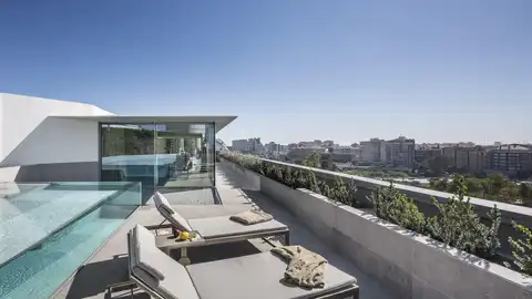 Terraza del ático-duplex vivienda