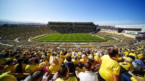 Estadio de Gran Canaria con lleno total en el partido de la UD Las Palmas contra el Real Madrid el 27 de enero de 2024