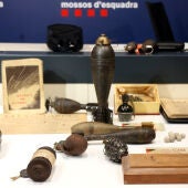 Los Mossos presentan un mapa interactivo con más de 8.000 artefactos explosivos de la Guerra Civil y de otros conflictos bélicos