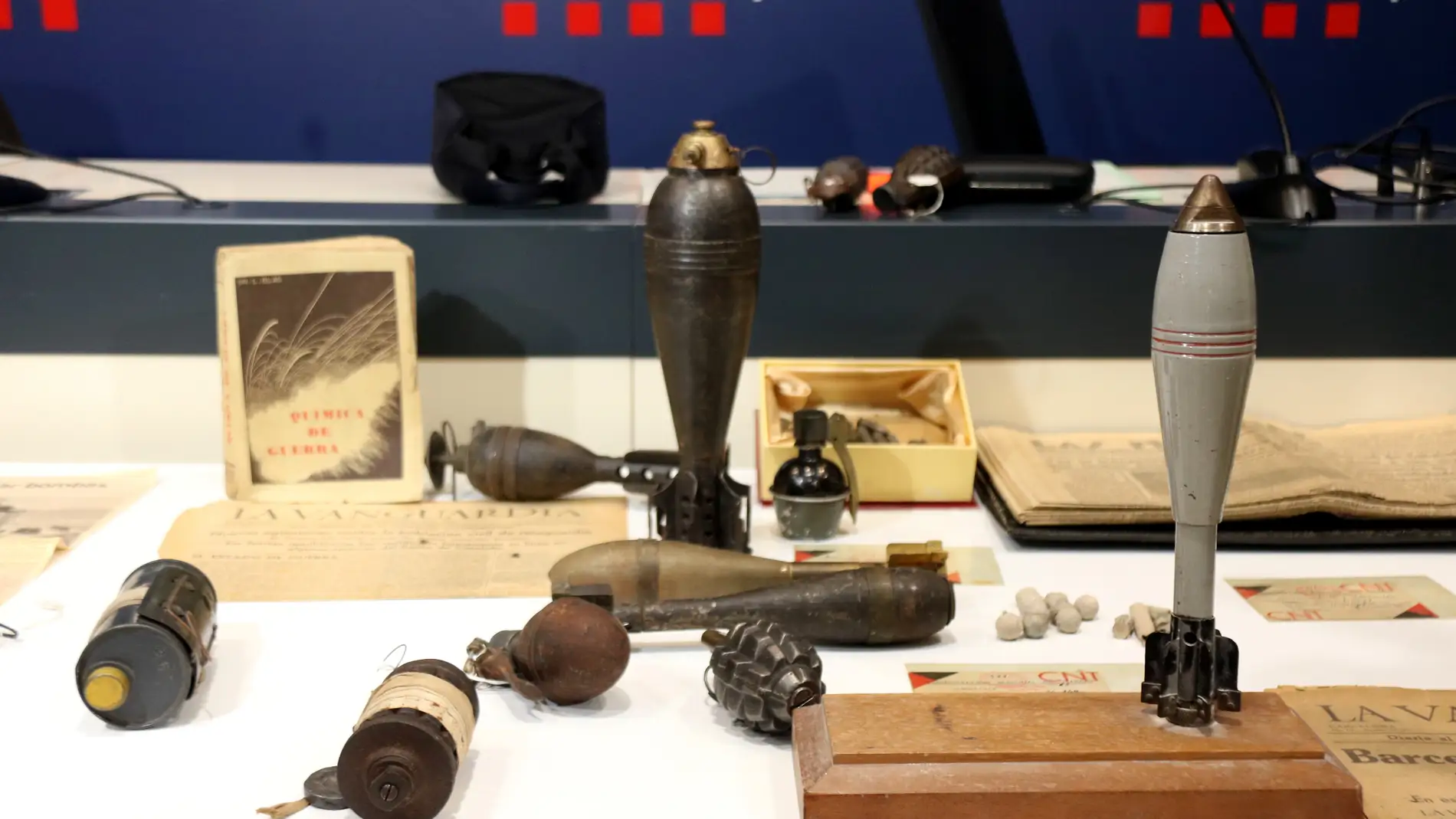 Los Mossos presentan un mapa interactivo con más de 8.000 artefactos explosivos de la Guerra Civil y de otros conflictos bélicos