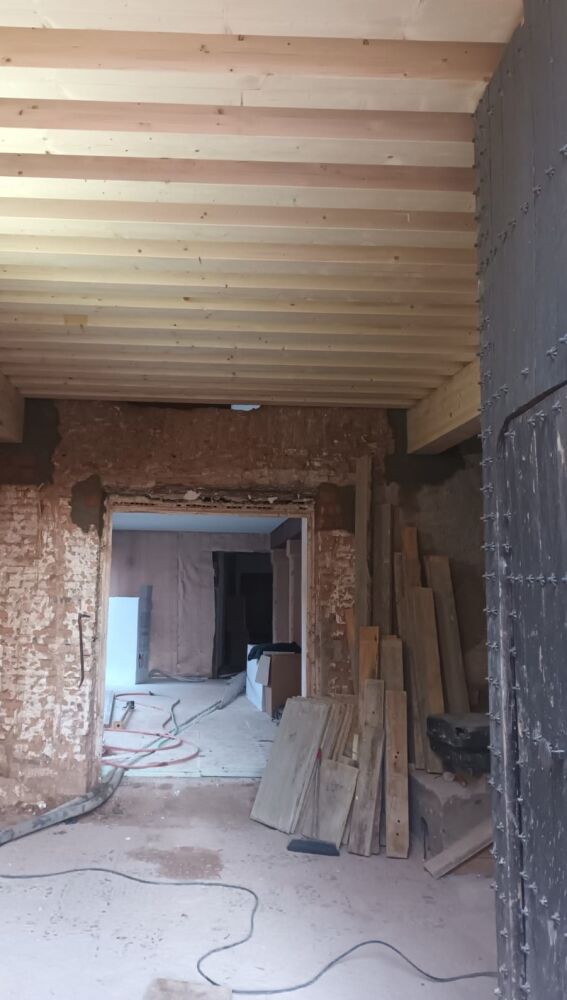 Imagen de las obras del Hospital de Santiago (Villanueva de los Infantes)