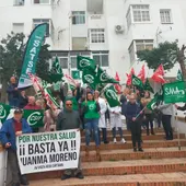 Concentración en el consultorio de Cártama Concentración en el consultorio de Cártama