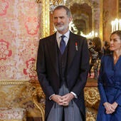 Los reyes han presidido en el Palacio Real la recepción al cuerpo diplomático acreditado en España