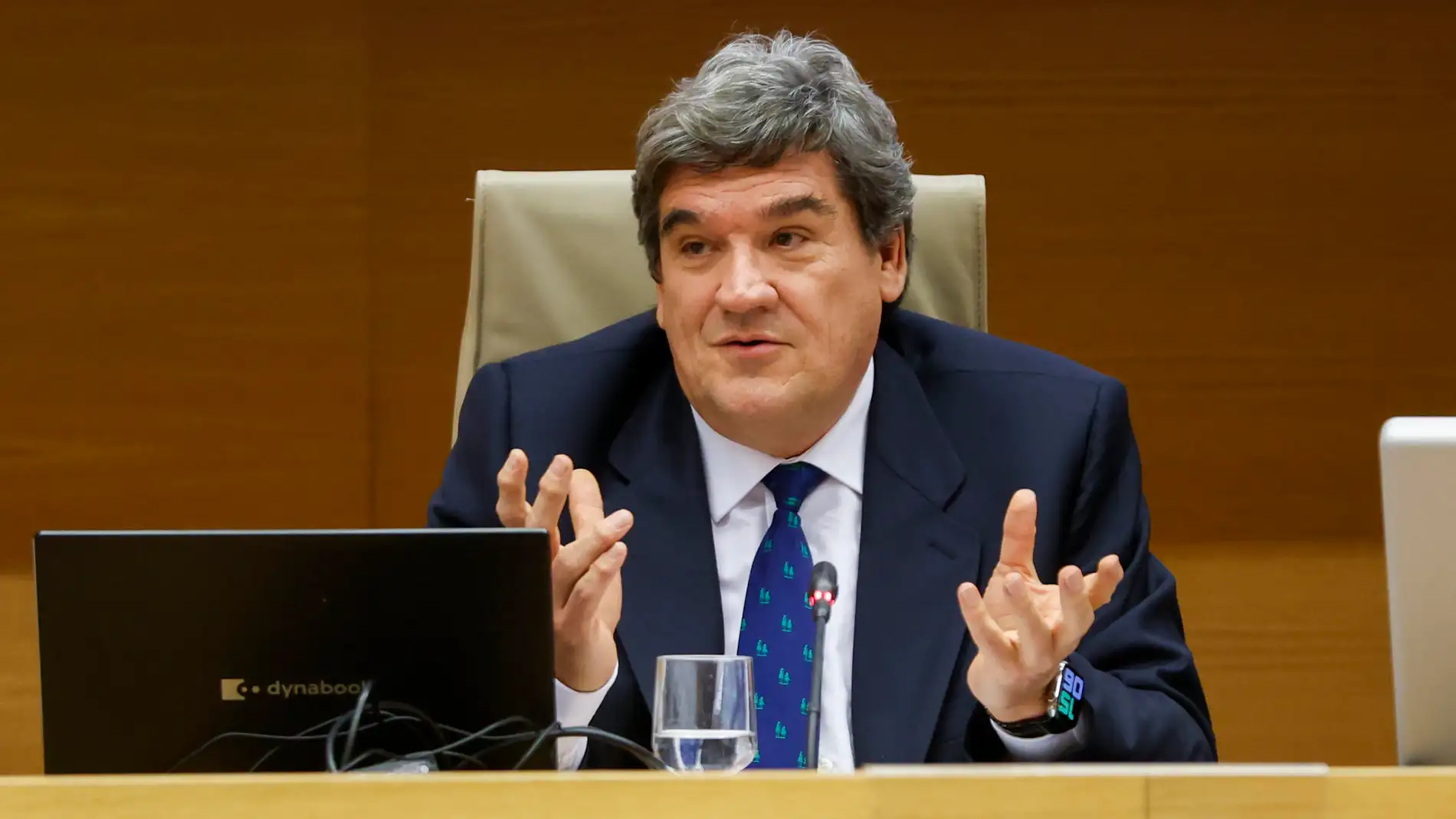 El ministro para la Transformación Digital y de la Función Pública, José Luis Escrivá, en la Comisión de Economía, Comercio y Transformación Digital.