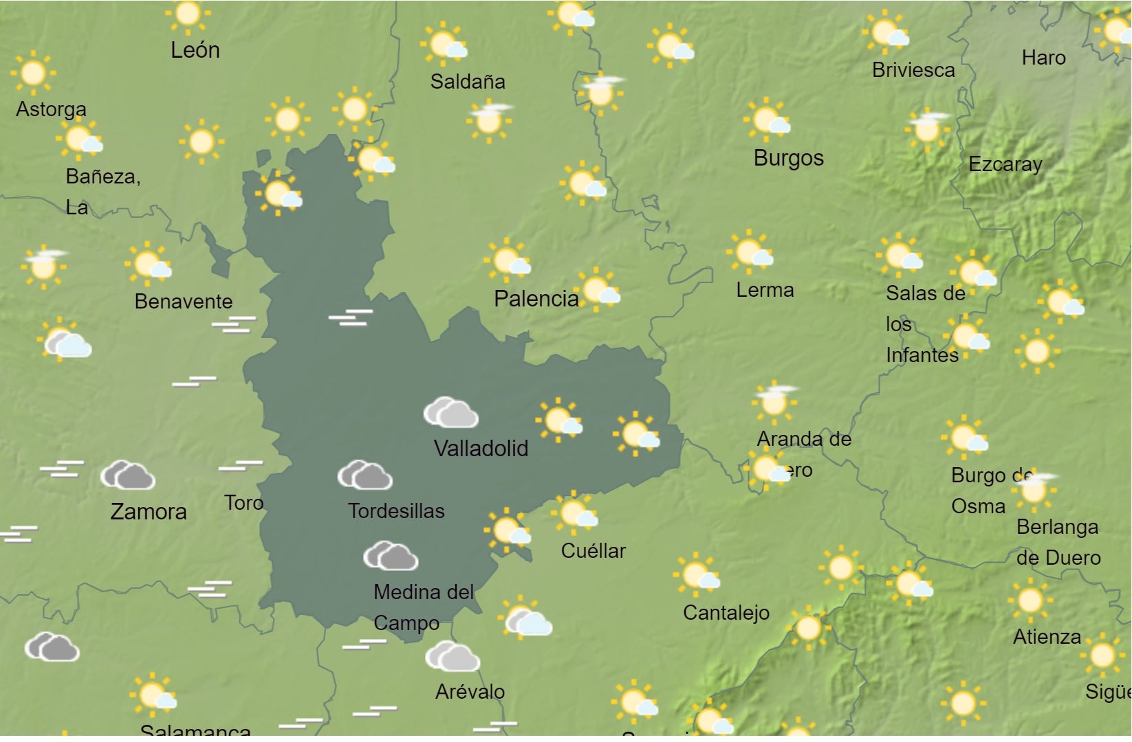 El Tiempo para las próximas horas El Tiempo para las próximas horas