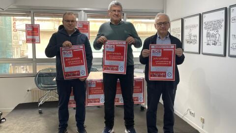 Representantes de la plataforma SOS Sanidade Pública en A Coruña