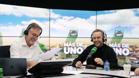 Jorge Blass con Carlos Alsina en 'M&aacute;s de uno'