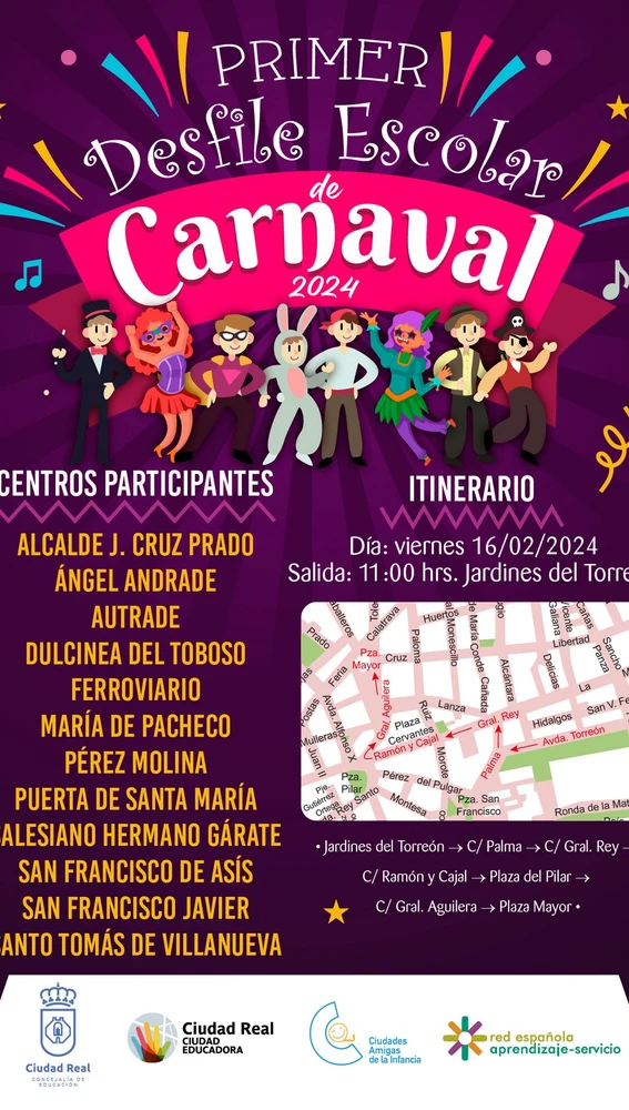 Desfile escolar de carnaval