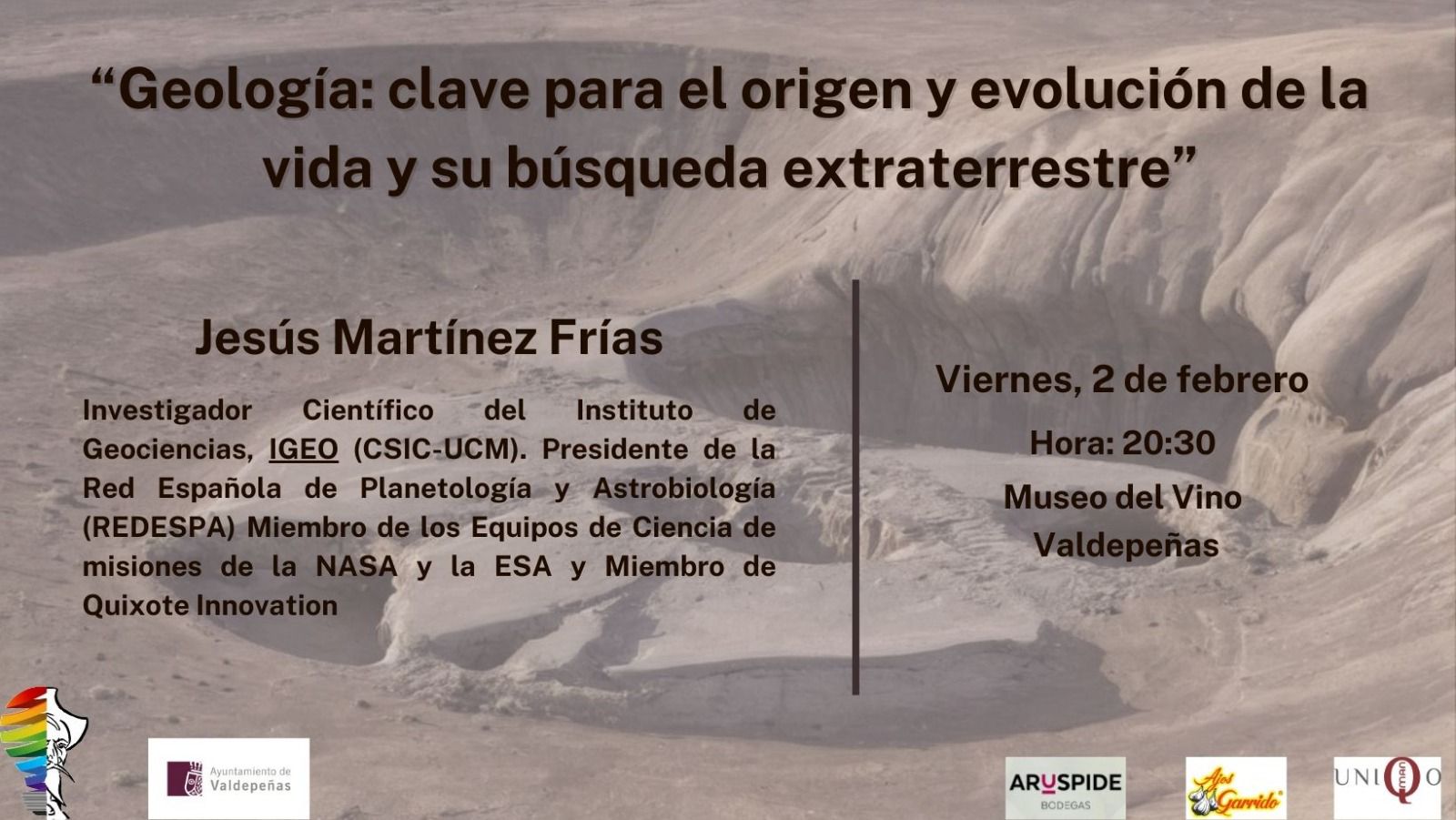 Quixote Innovation nos propone una charla sobre geología, como base para conocer nuestra evolución y más Quixote Innovation nos propone una charla sobre geología, como base para conocer nuestra evolución y más