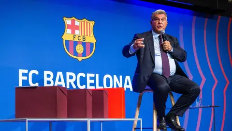 El presidente del FC Barcelona, Joan Laporta, en una foto de archivo El presidente del FC Barcelona, Joan Laporta, en una foto de archivo