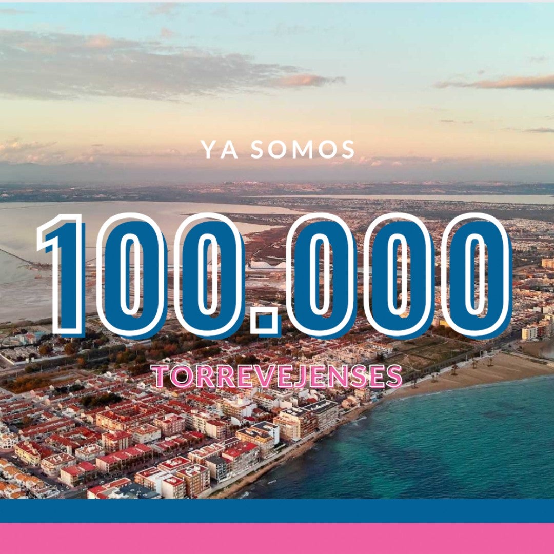 La ciudad de Torrevieja supera los 100.000 habitantes empadronados y se consolida como la tercera ciudad de la provincia de Alicante La ciudad de Torrevieja supera los 100.000 habitantes empadronados y se consolida como la tercera ciudad de la provincia de Alicante
