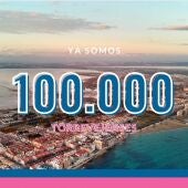 La ciudad de Torrevieja supera los 100.000 habitantes empadronados, se consolida como la tercera ciudad con mayor número de habitantes de la provincia de Alicante 