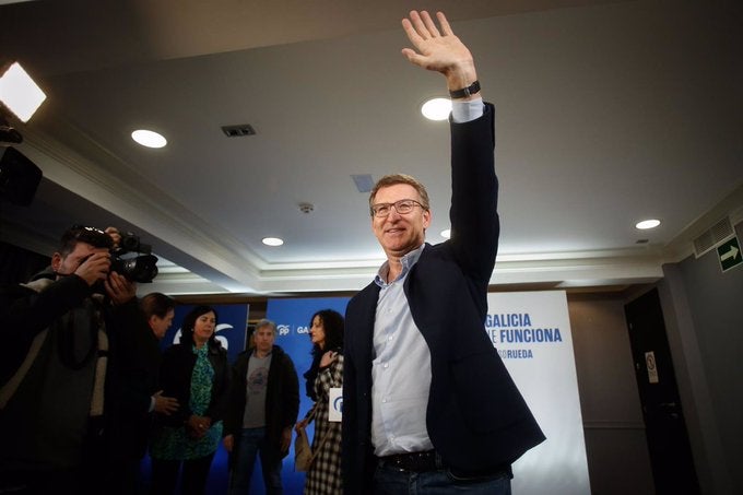 Alberto Núñez Feijóo inicia la campaña gallega y Pedro Sánchez llegará este sábado Alberto Núñez Feijóo inicia la campaña gallega y Pedro Sánchez llegará este sábado