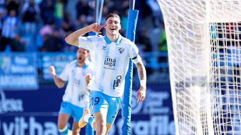 Roberto Fernández, delantero del Málaga Roberto Fernández, delantero del Málaga