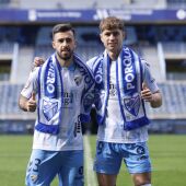 Carlos Puga y Javier Avilés, del Málaga CF