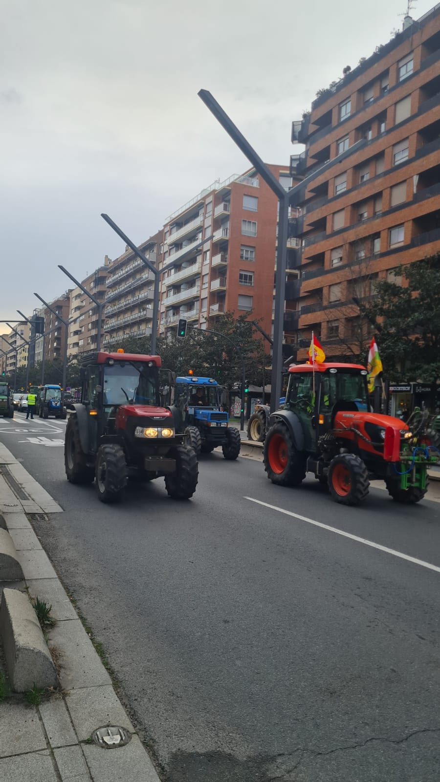 El campo riojano protesta en las carreteras por su situación El campo riojano protesta en las carreteras por su situación