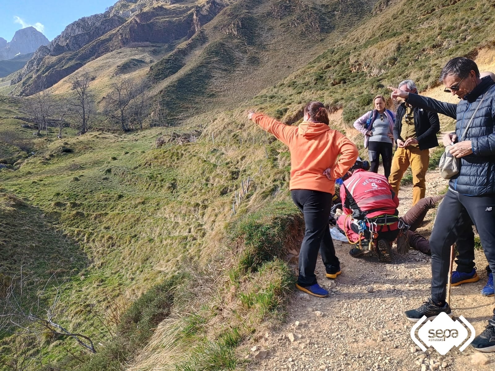 Trasladada al HUCA una montañera lesionada en las Ubiñas Trasladada al HUCA una montañera lesionada en las Ubiñas