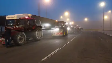 Una caravana de tractores se concentra en Vitoria para exigir medidas que garanticen el futuro del campo Una caravana de tractores se concentra en Vitoria para exigir medidas que garanticen el futuro del campo