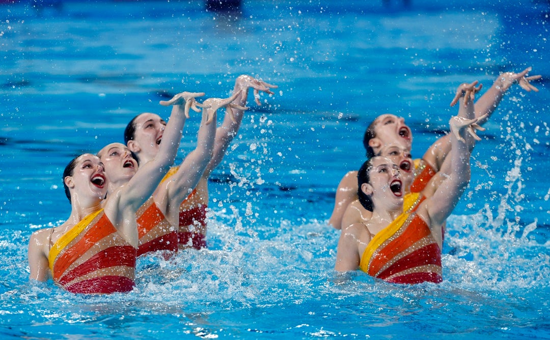España, plata en la rutina técnica de natación artística España, plata en la rutina técnica de natación artística